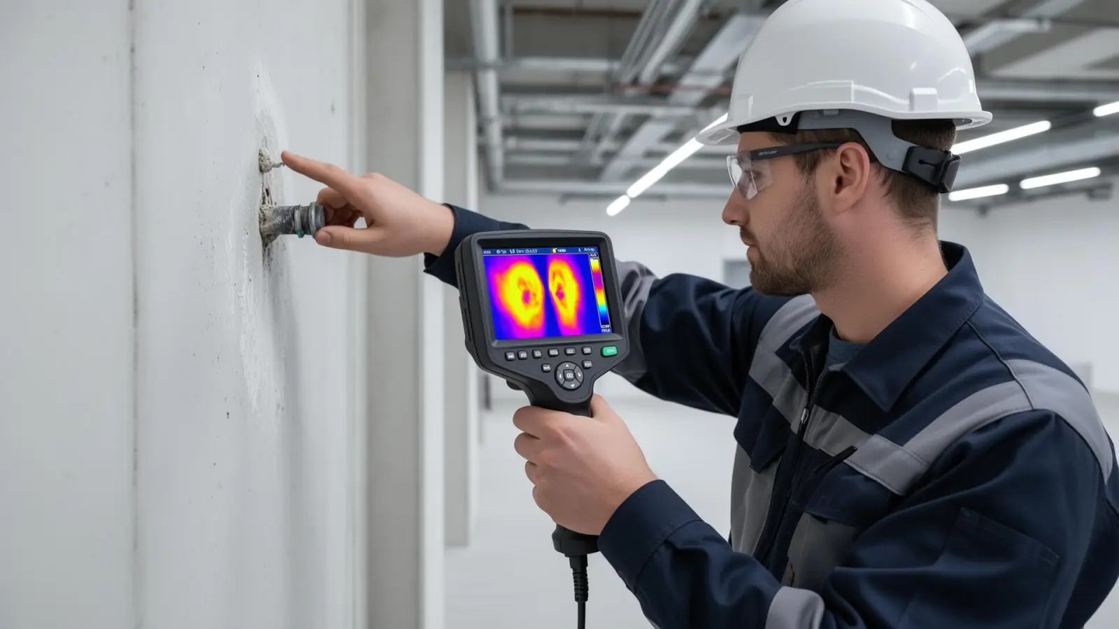 Inspeção técnica com câmara termográfica